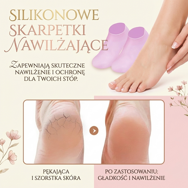 AquaStopki - silikonowe skarpetki do pielęgnacji stóp